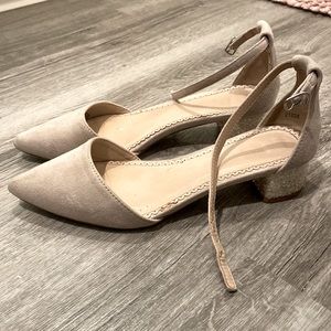 Pretty nude colored small block heels